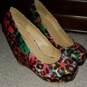 Multi-color Wedge Shoe SOLD!!
